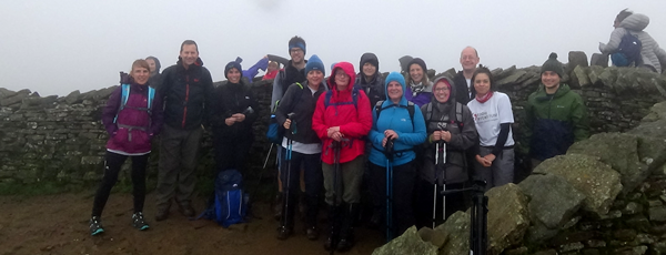 Yorkshire Three Peaks 2018 on top of Whernside